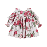 Deolinda jurk met rozen print