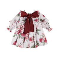 Deolinda jurk met rozen print